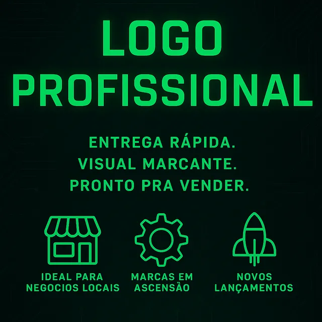 Logo Profissional Entrega Rápida 