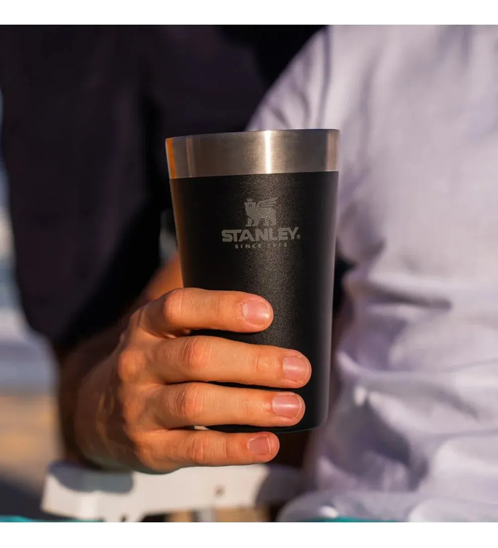 Copo Térmico de Cerveja Stanley Matte Black Preto | 473ML