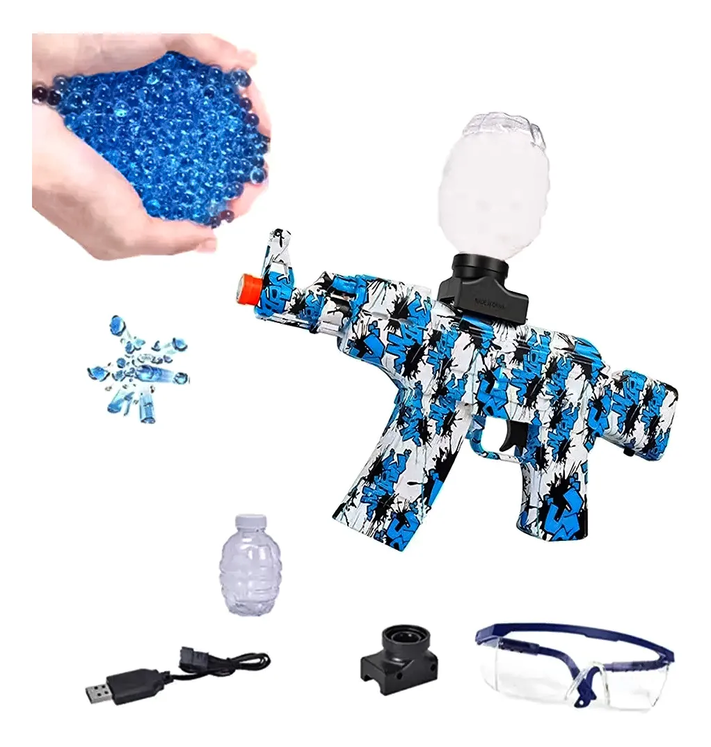 Pistola Juguete Ak47 C/ Bala Hidrogel Orbis Automática Niño
