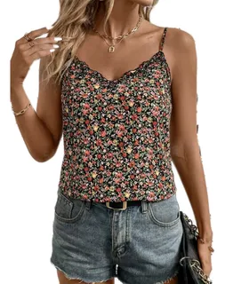 Poleras floreadas mujer hotsell