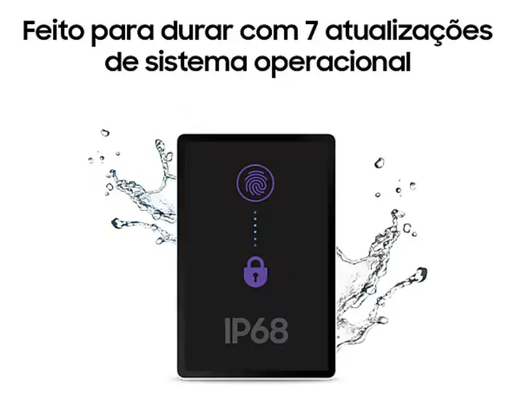 Tablet Samsung Galaxy Tab S10 FE 5G, 128GB, 8GB RAM, Tela Imersiva de 10.9" 90Hz, Camera Traseira de 13MP, Câmera Frontal de 12MP Ultra Wide, Wifi 6, IP68, Android 15 Cinza - foto 6