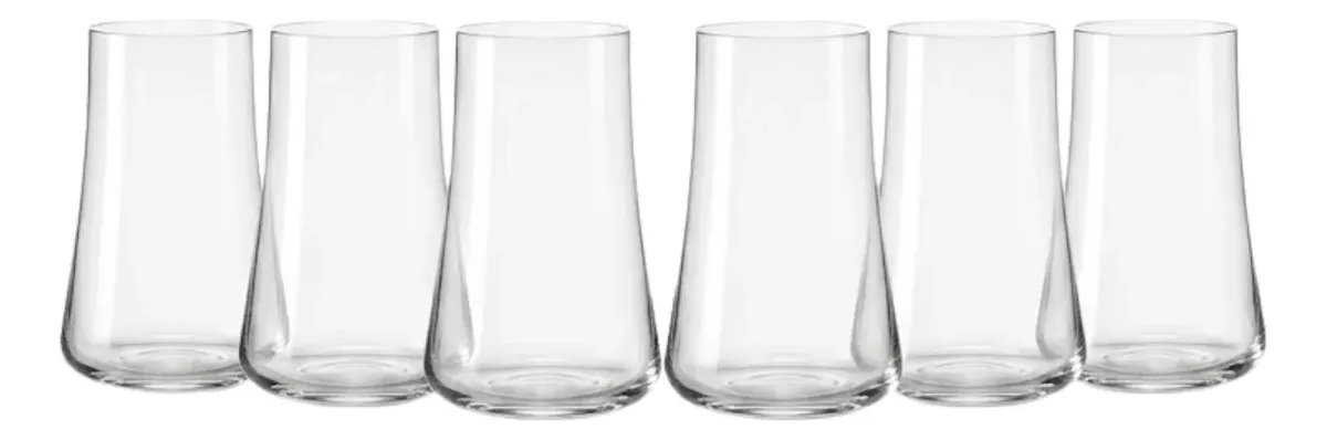 Jogo 6 Copos 400ml Cristal Premium Bohemia Crystal
