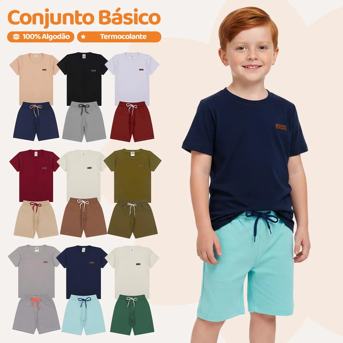6 Peças Roupa Infantil Menino/3 Conjunto Infantil Masculino