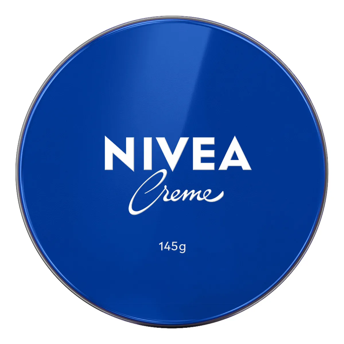 Lata de creme hidratante NIVEA 145g na cor branca
