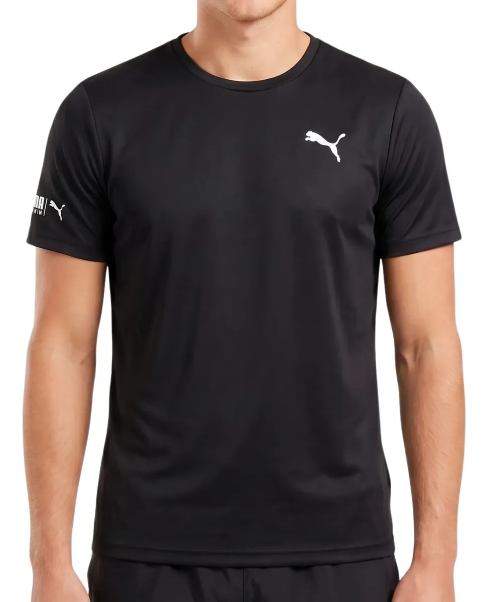 Camiseta Puma Masculina Térmica Manga Curta Proteção Uv 50+