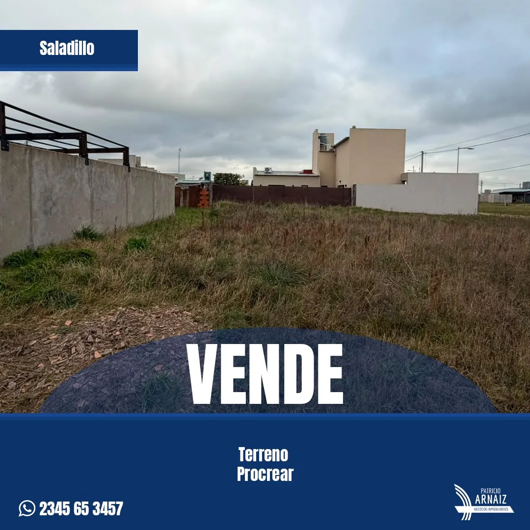Se Vende Terreno En Saladillo