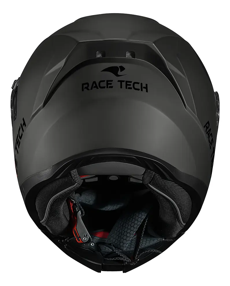 Capacete Race Tech Escamoteável Signal Monocolor Cinza Fosco Tamanho 62 — foto 10