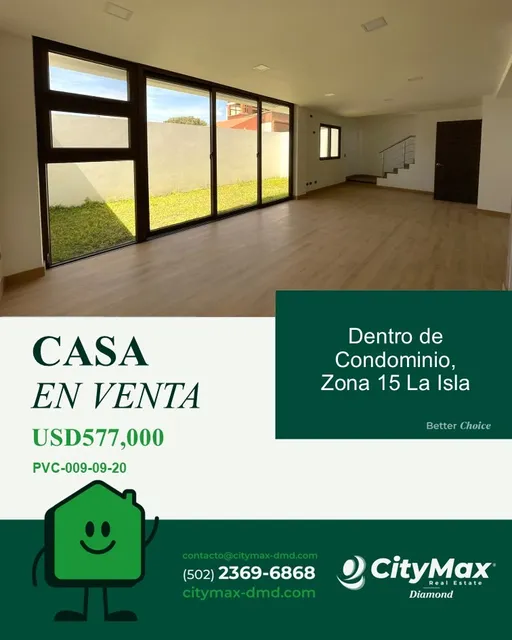 Casa Dentro De Condominio En Venta En Zona 15, La Isla