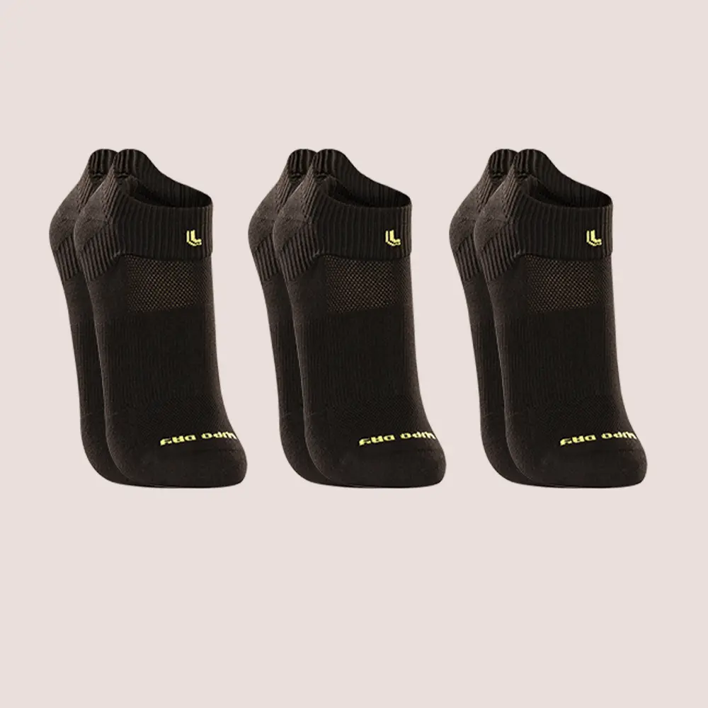 Kit 3 Meia Lupo Academia Corrida Cano Curto Baixo Poliamida