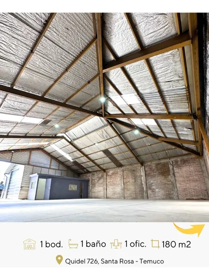 Bodega 180m2-excelente Conectividad