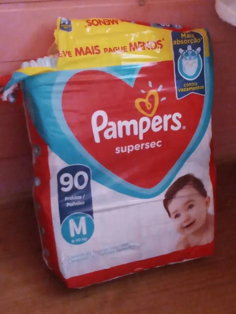 Fralda Pampers Supersec M 52 Unidades