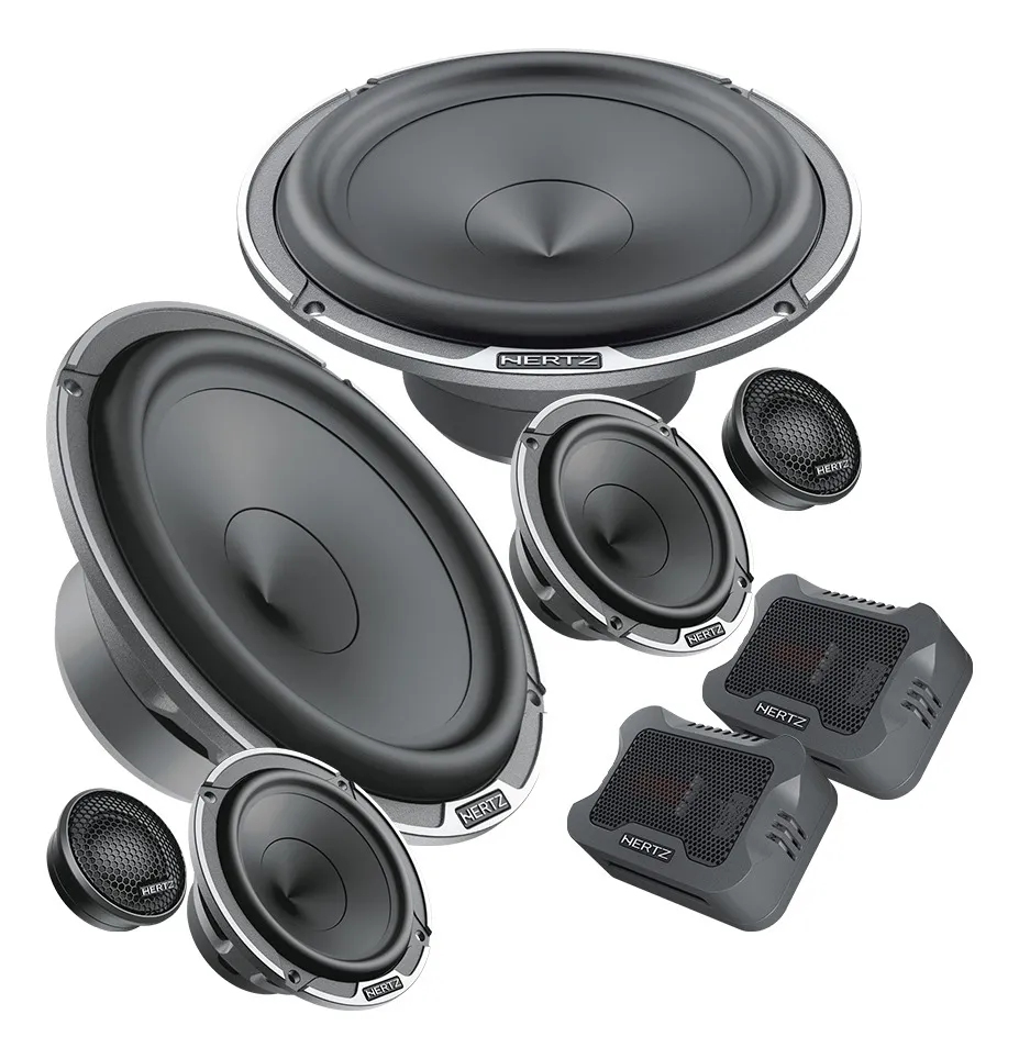 Kit 3 Vias Alto Falantes Hertz Mpk 163 Pro Mille 300 Watts