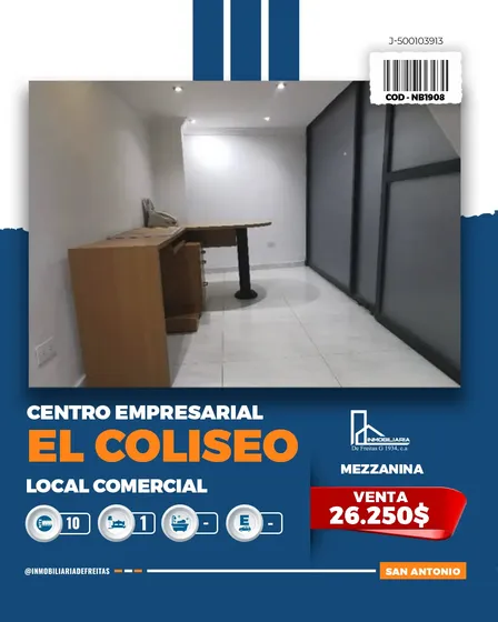 Local Comercial En Venta En El Centro Empresarial El Coliseo, San Antonio De Los Altos