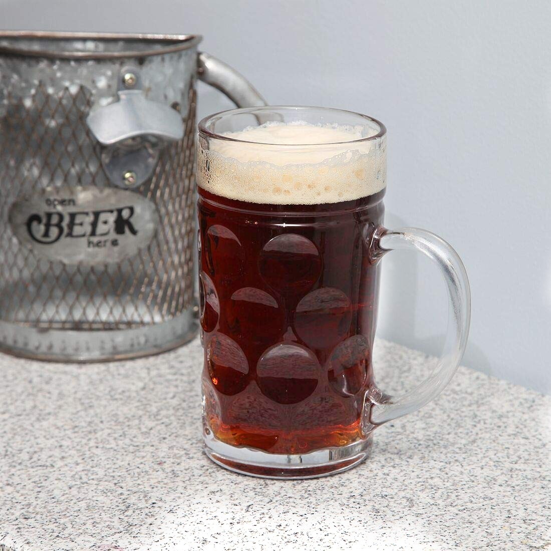 Tarro Cervecero 1 Litro Tarro Cervecero Cristal 1 Litro Transparente Resistente Vaso Cerveza