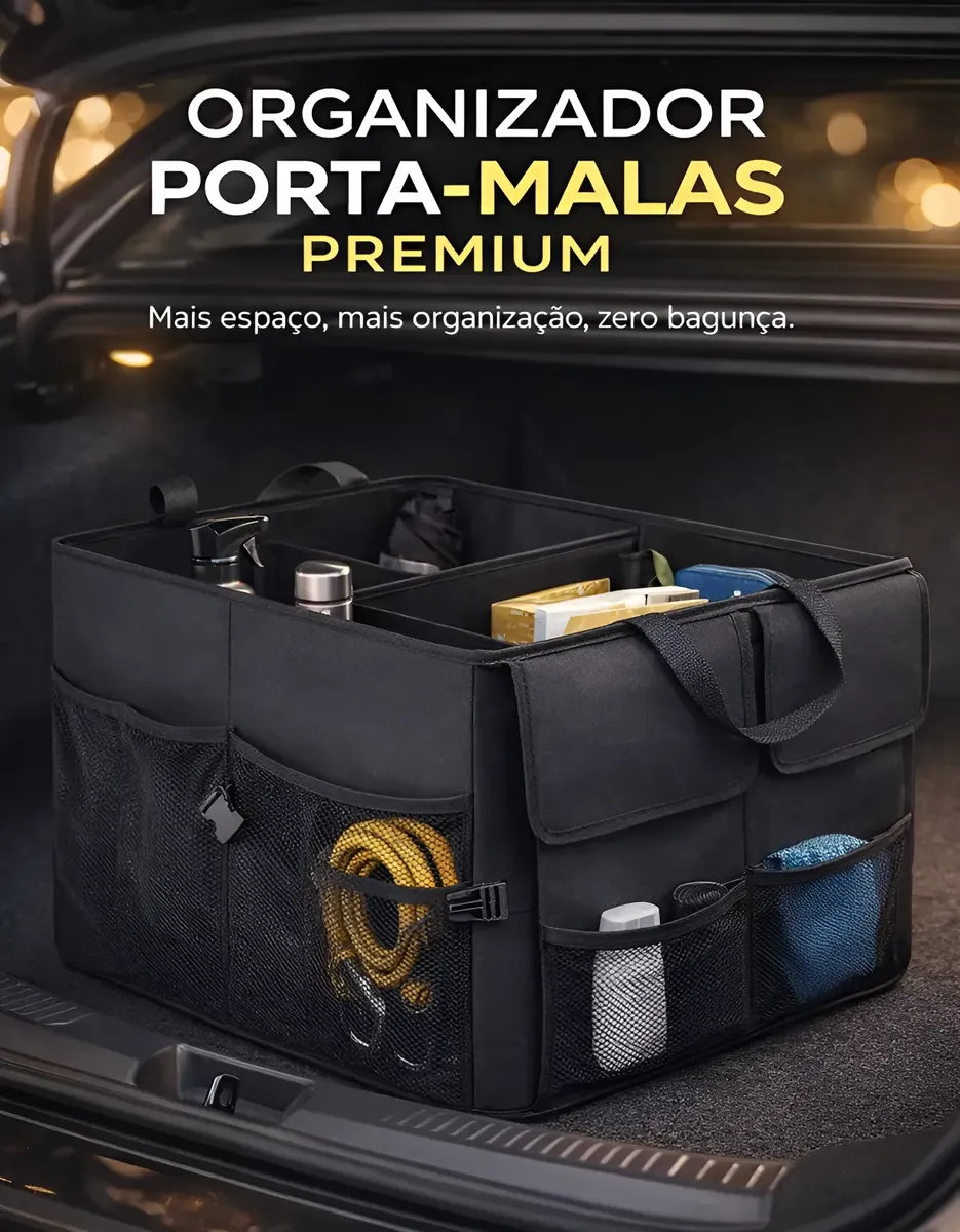 Bolsa organizadora universal para porta-malas
