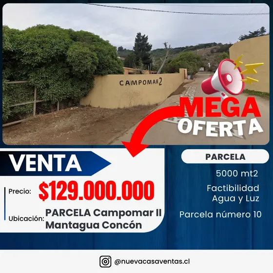 Parcela Plana En Exclusivo Cond Campomar Ii Mantagua!