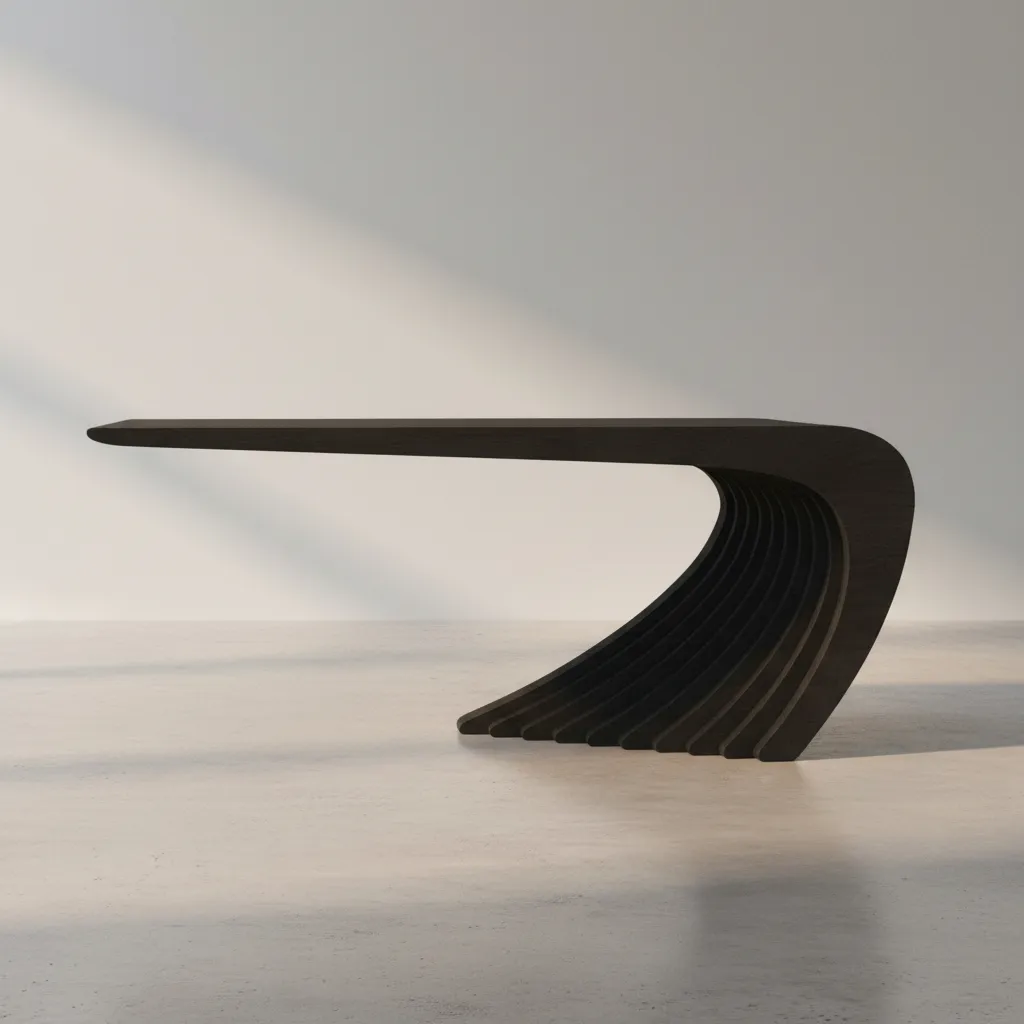 Mesa Escrivaninha Orgânica Ripada