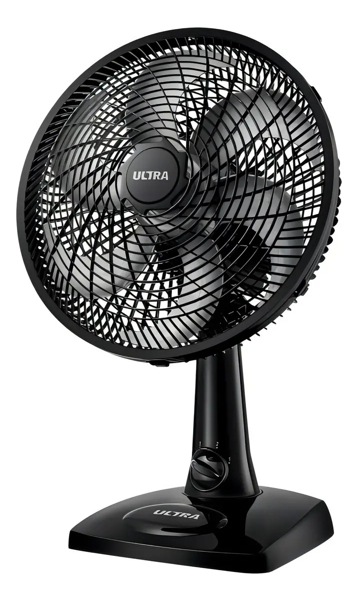 Ventilador De Mesa 30cm 6 Pas 3vel Ultra Vento Forte Mondial Estrutura Preto Pás Prata Diâmetro 30 cm Material das pás Plástico Ventilador De Mesa 30cm 6 Pas 3vel Ultra Vento Forte Mondial Estrutura Preto Pás Prata Diâmetro 30 cm Material das pás Plástico