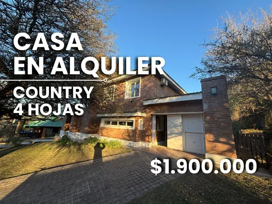 Country 4 Hojas Mendiolaza Casa En Alquiler De 3 Dormitorios
