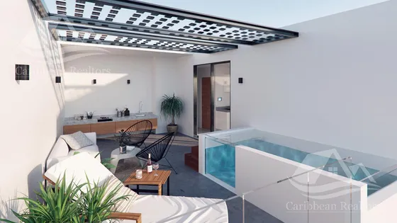 Departamento En Venta En Central Park Lagunas Tulum Mpy4082