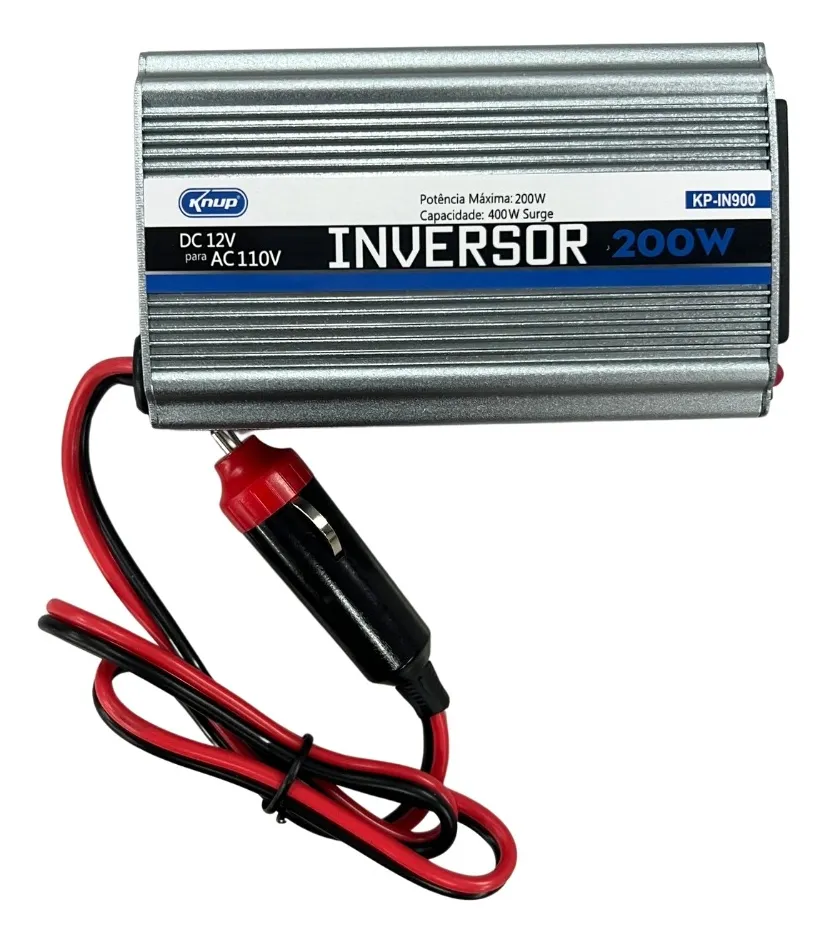 Inversor Tensão 12v 110v 200w Veicular Transformador Tomada
