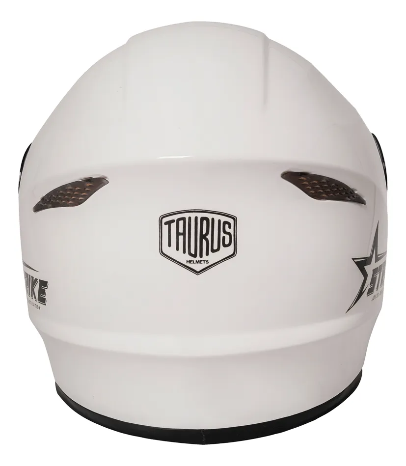 Capacete Moto Fechado Taurus Joy23 Strike Branco Brilhante — foto 4