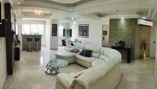 Alquiler Apartamento 150m (totalmente Amoblado)de Lujo En Mañongo.  Ll-blk