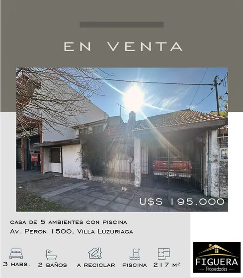 Casa En Venta En Villa Luzuriaga