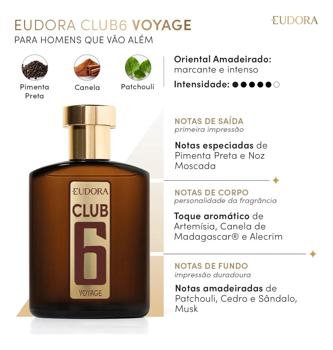 Eudora Club 6 Voyage Deo-colônia 95ml Masculino — foto 3