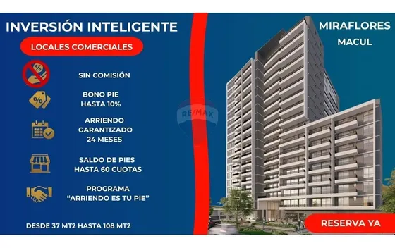 Inversión Local Comercial Departamentalmacul