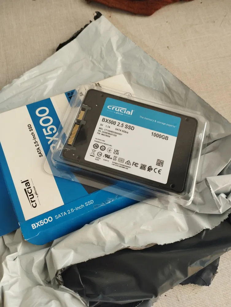Ssd 1tb Sata Iii 2,5 Pol. Crucial Bx500 Ct1000bx500ssd1 Velocidade