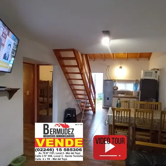 Chalet Venta 5 Ambientes Mar Del Tuyu Calle 6 Entre 65 Y 66
