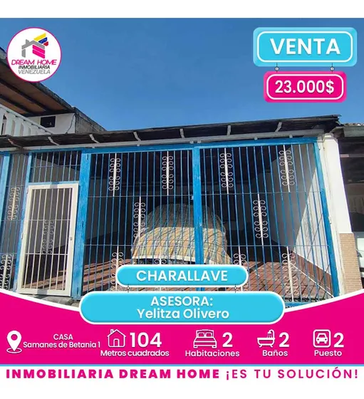 Casa En Venta  Samanes De Betania 1  Charallave