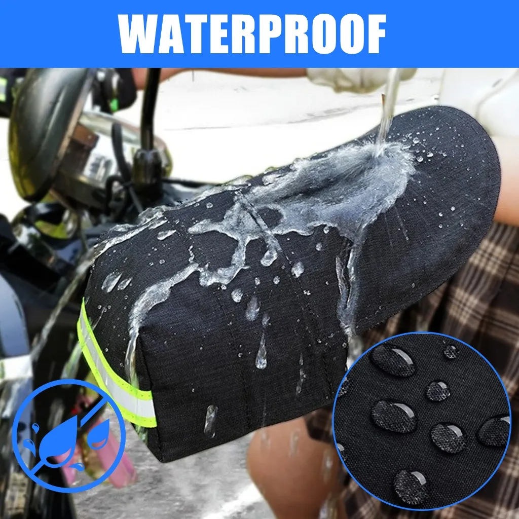 Luvas De Guidão De Motocicleta De Inverno Warm Plush Designs — foto 4