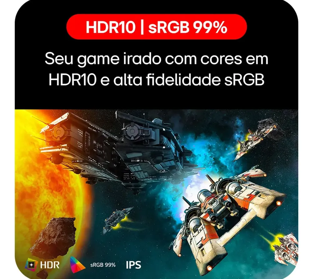 Monitor LG Ultragear 27g411a-b 27 ,fhd, 144hz, 1ms (mbr), Nvidia G-sync, Amd Freesync, Hdr10 Preto 127/220v