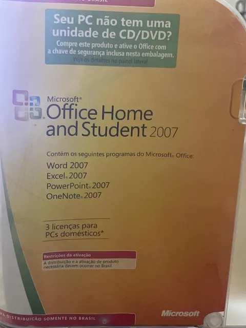 Sistema Office Home And Student 2007