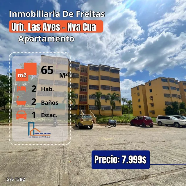 Apartamento En La Urbanización Las Aves. Nueva Cua