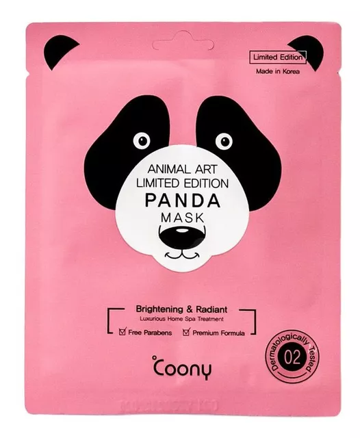 Mascarilla Coony Animal Art Panda Ilumina Aclara Piel Lisa | MercadoLibre