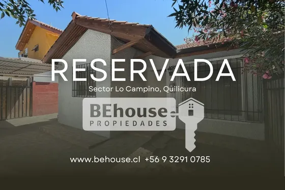 Reservada Casa Micro Barrio Cerrado Sector Valle Lo Campino