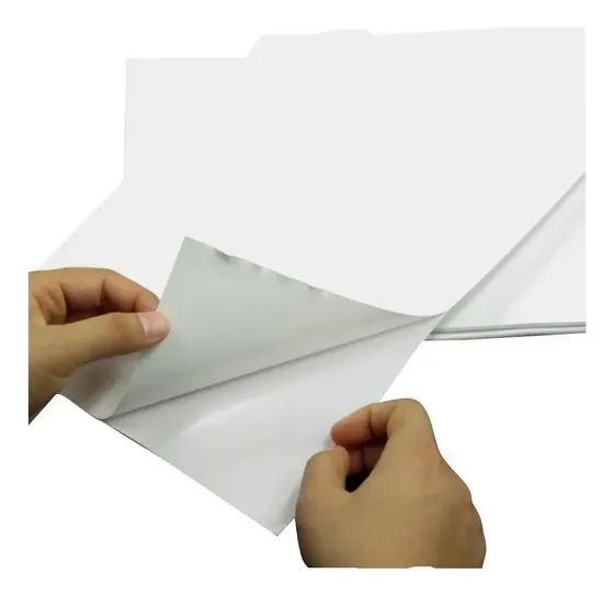 Adesivo Branco Vinil Brilho A4 135g Impressora Jato De Tinta