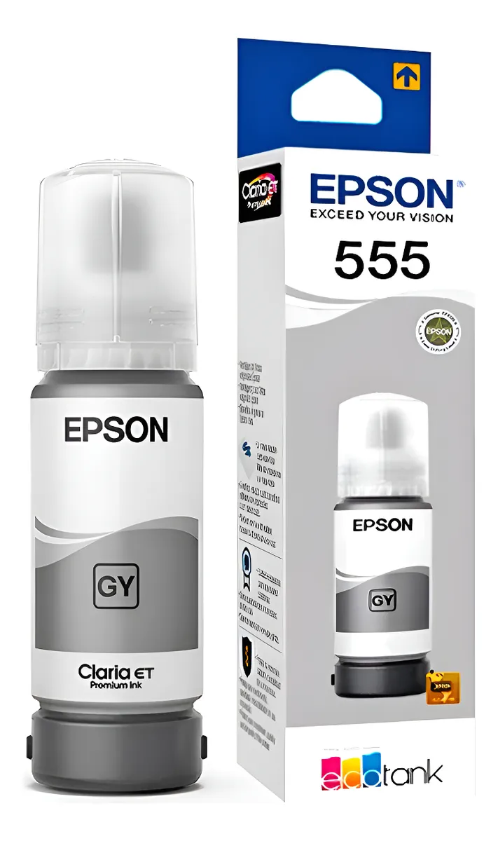 Tinta Epson T555520 Color Gris Fotográfico T555520-AL - Código: T555520-AL | Compra en Guadalajara