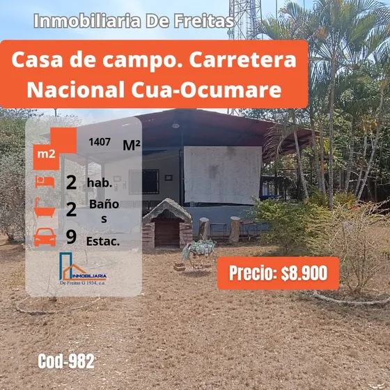 Casa De Campo En La Carretera Nacional Cua - Ocumare