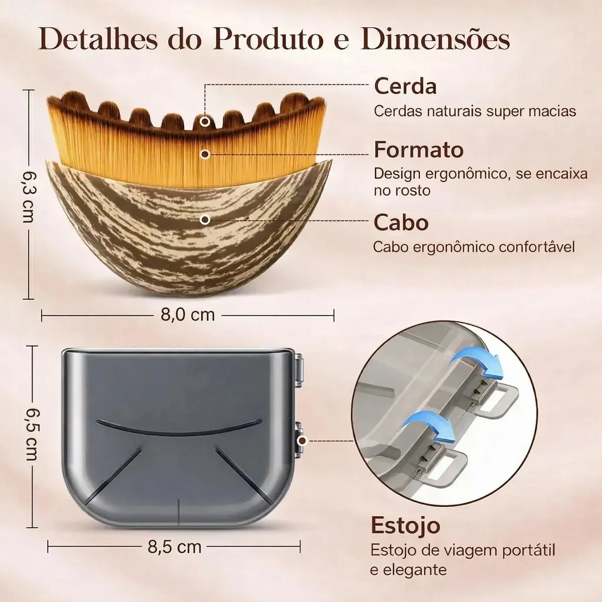 Escova Facial — em uso