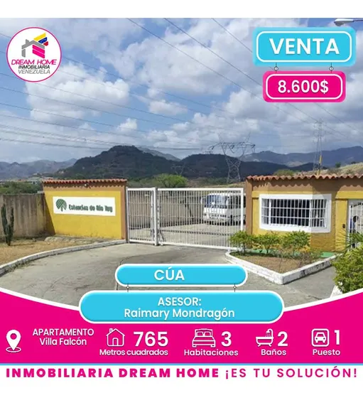 Apartamento En Venta  Res. Estancias De Rio Tuy. Villa Falcón - Cúa.