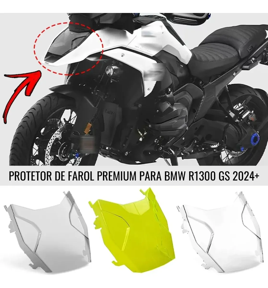Protetor Proteção De Farol Lente Acrilico Para Bmw R1300 Gs — foto 5
