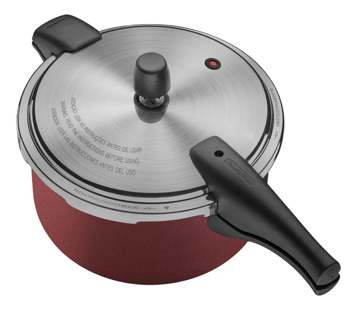 Panela De Pressão Tramontina Vancouver Effect Alumínio 6 L Cor Vermelho