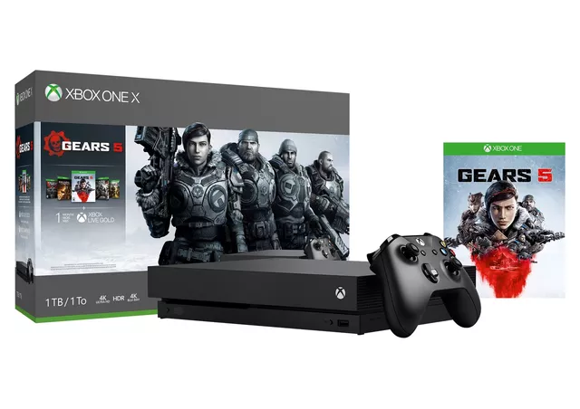 Microsoft Xbox One S 1TB Gears 5 Bundle color blanco