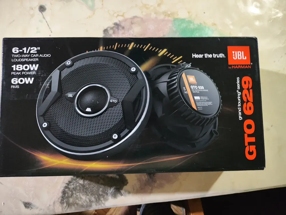 Par Alto Falante Jbl Gto 629 165mm 180 Watts Preto | Frete grátis