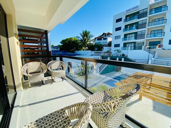 Apartamento De Playa Amueblado Con 2 Habitaciones Y Vista Al Mar De Venta En Costambar!