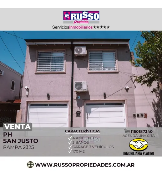 Venta Ph Frente 4 Ambientes San Justo